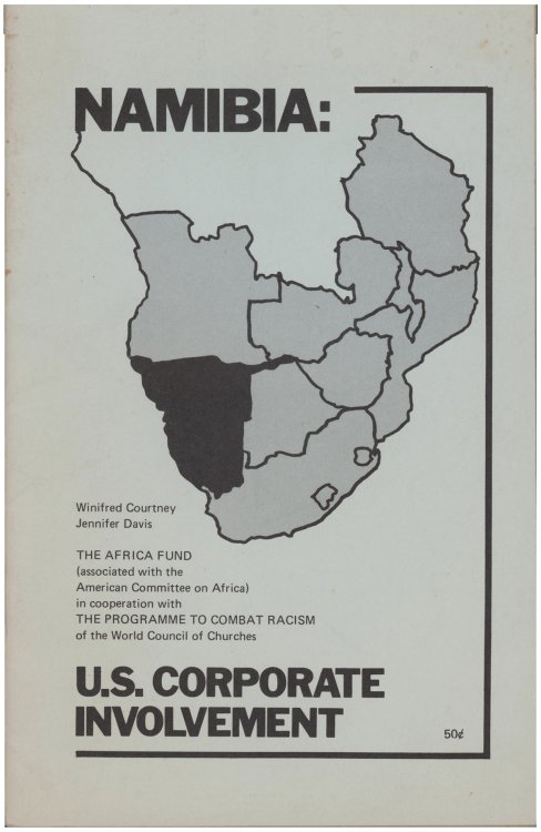 Image for Namibia: US Corporate Involvement Namibia: US Corporate Involvement