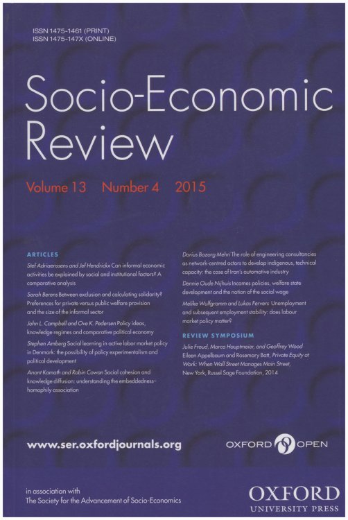 Image for Socio-Economic Review (Volume 13, Number 4, October 2015) Socio-Economic Review (Volume 13, Number 4, October 2015)