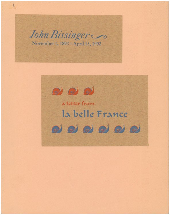John Bissinger (November 1, 1983-April 15, 1992)