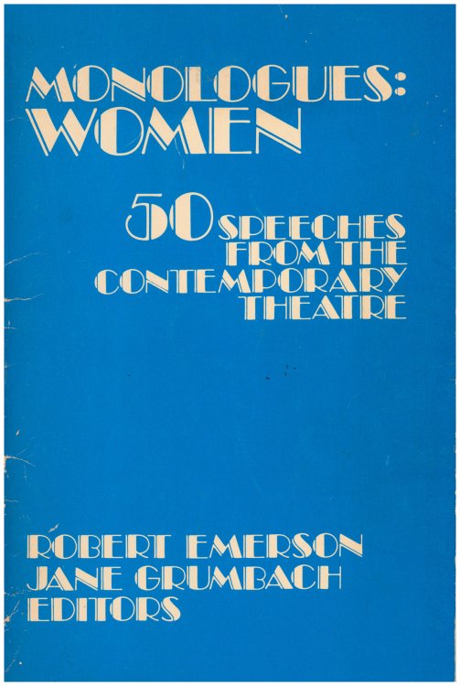 Image for Monologues: Women: 50 Speeches From the Contemporary Theatre Monologues: Women: 50 Speeches From the Contemporary Theatre