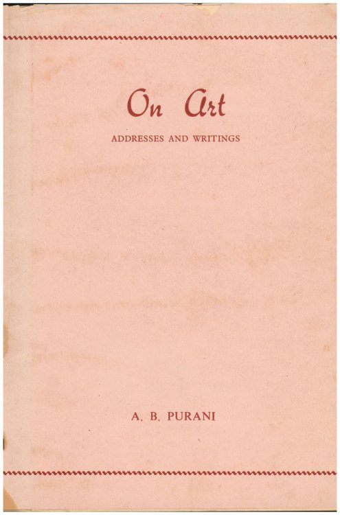 Image for On Art: Addresses and Writings On Art: Addresses and Writings