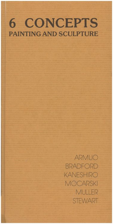 Image for Mailer/Booklet: Contemporary Ideas in Painting and Sculpture: 6 Artists: 6 Concepts Mailer/Booklet: Contemporary Ideas in Painting and Sculpture: 6 Artists: 6 Concepts