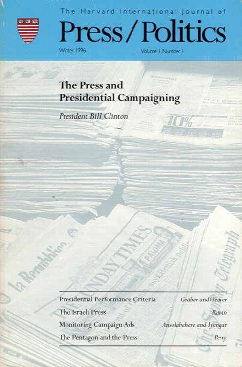 Press/Politics (Winter 1996, Volume 1, Number 1)