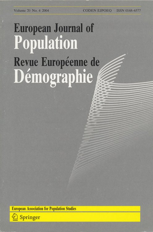 Image for European Journal of Population (Volume 20, No. 4, 2003) European Journal of Population (Volume 20, No. 4, 2003)