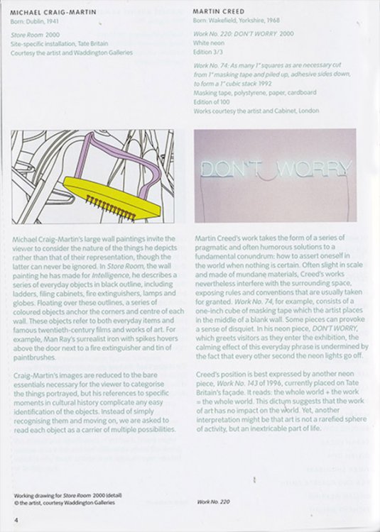 Image for Intelligence New British Art 2000 (Gallery Guide) Intelligence New British Art 2000 (Gallery Guide)