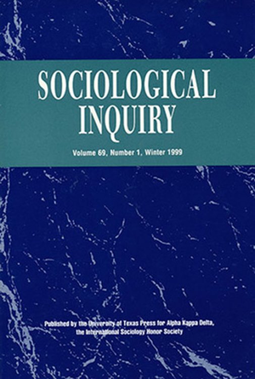 Image for Sociological Inquiry (Volume 69, Number 1, Winter 1999) Sociological Inquiry (Volume 69, Number 1, Winter 1999)
