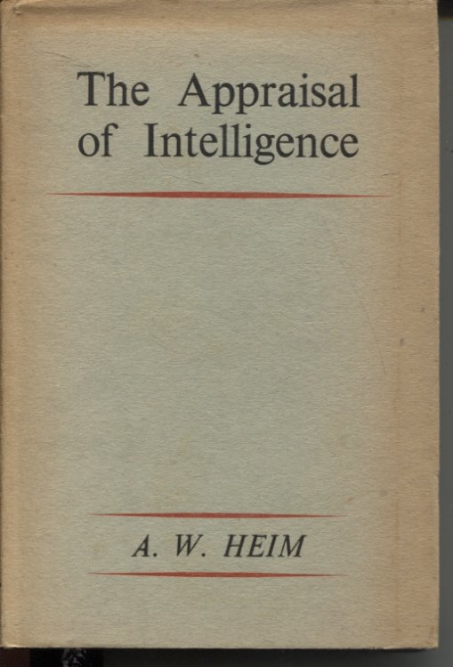 THE APPRAISAL OF INTELLIGENCE