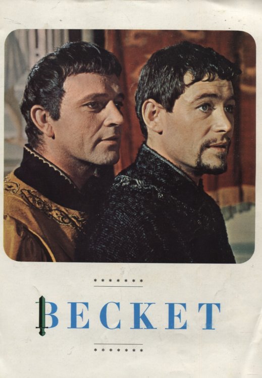 BECKET : RICHARD BURTON, PETER O'TOOLE IN THE HAL WALLIS PRODUCTION With John Gielgud, Donald Wolfit. Directed by Peter Glenville; Screenplay by Edward Anhalt. Paramount Release