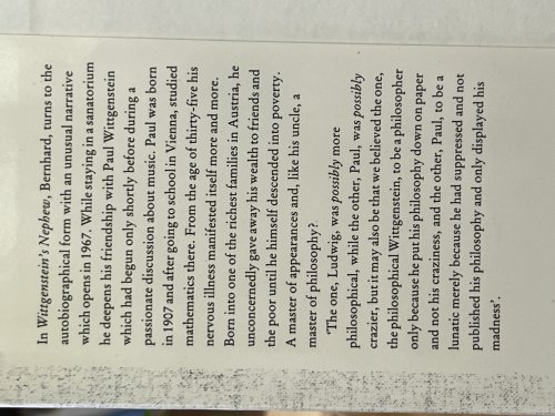 Wittgenstein's Nephew: A Friendship