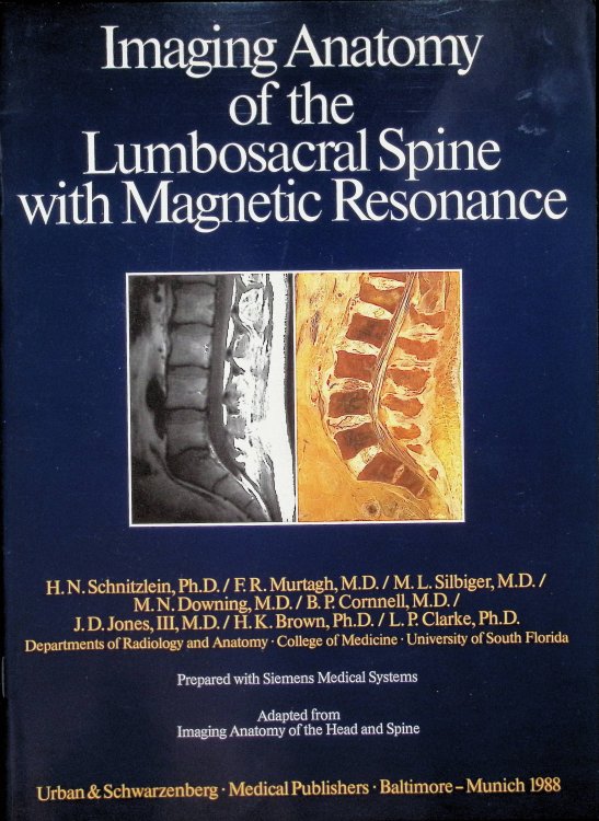 Image for Imaging Anatomy of the Lumbosacral Spine with Magnetic Resonance Imaging Anatomy of the Lumbosacral Spine with Magnetic Resonance