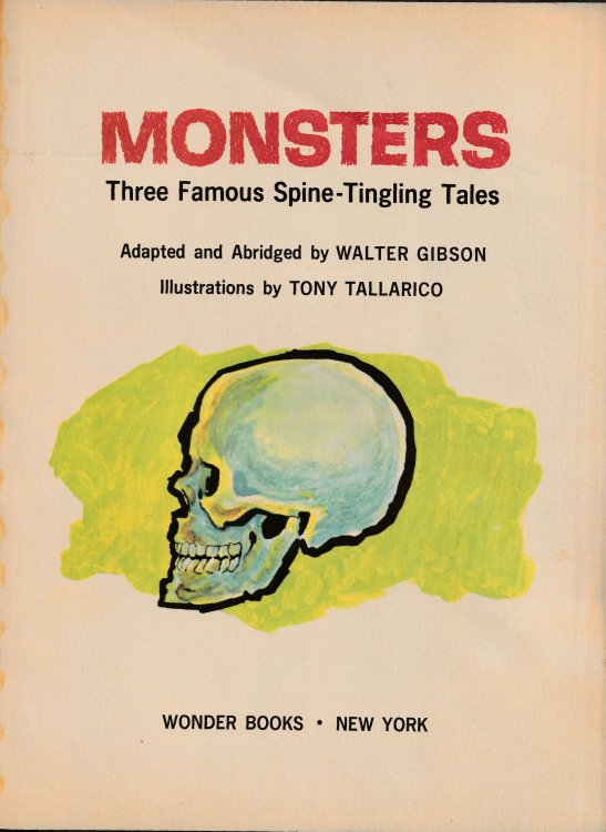 Image for Monsters: Three Famous Spine-Tingling Tales Monsters: Three Famous Spine-Tingling Tales