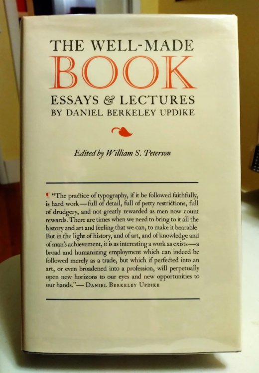 Image for The Well-Made Book. Essays & Lectures The Well-Made Book. Essays & Lectures
