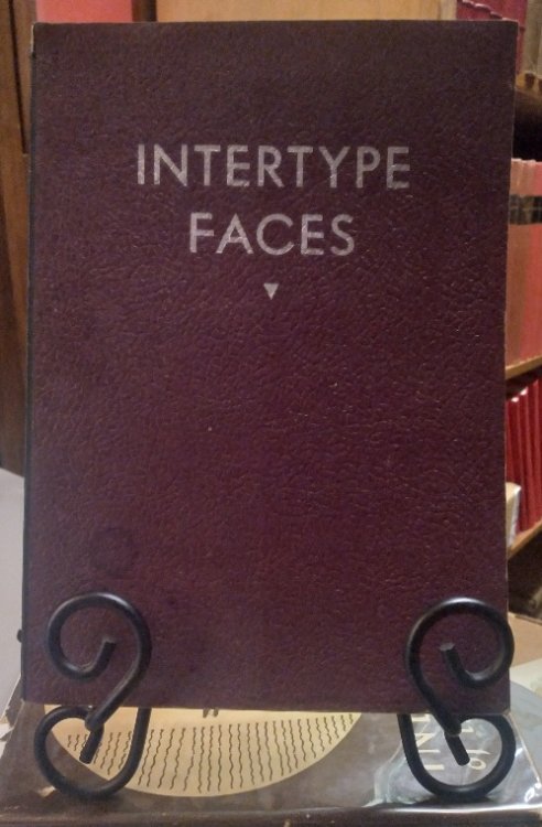 Image for Intertype Faces: one-line specimens arranged by point size, 1948 Intertype Faces: one-line specimens arranged by point size, 1948