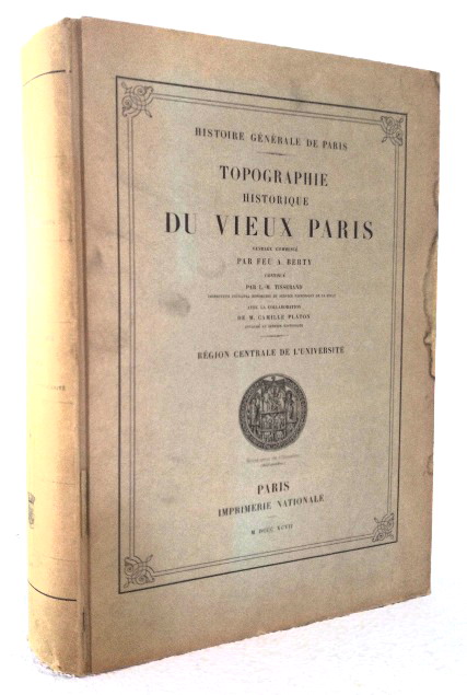 Image for Topographie Historique Du Vieux Paris. Region Centrale De L'Universite Topographie Historique Du Vieux Paris. Region Centrale De L'Universite