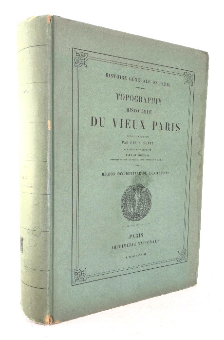 Image for Topographie Historique Du Vieux Paris: Region Occidentale De L'Universite Topographie Historique Du Vieux Paris: Region Occidentale De L'Universite