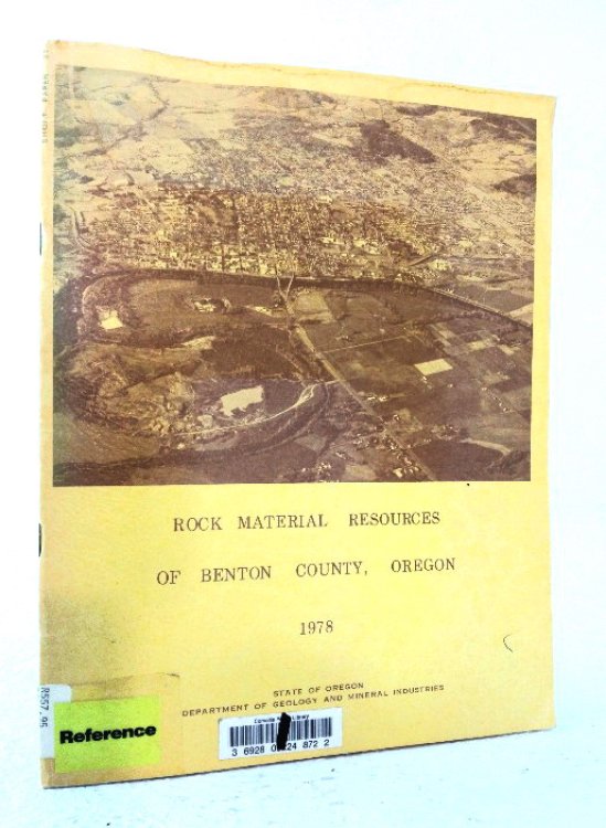 Image for Rock Material Resources of Benton County, Oregon Rock Material Resources of Benton County, Oregon
