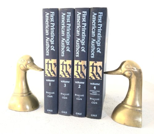 Image for First Printings of American Authors: contributions toward descriptive checklists, Volume 1, 2, 3, 4 First Printings of American Authors: contributions toward descriptive checklists, Volume 1, 2, 3, 4