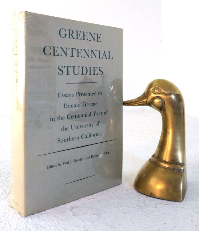 Image for Greene Centennial Studies Essays to Honor Donald Greene in the Centennial Year of the University of Southern California Greene Centennial Studies Essays to Honor Donald Greene in the Centennial Year of the University of Southern California