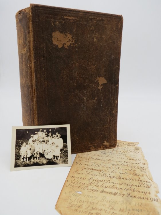 THE HOLY BIBLE (FAMILY RECORDS OF COWPERTHWAITE AND BRIGGS) ; Containing the Old and New Testaments: Translated out of the Original Tongues, and with the Former Translations Diligently Compared and Revised