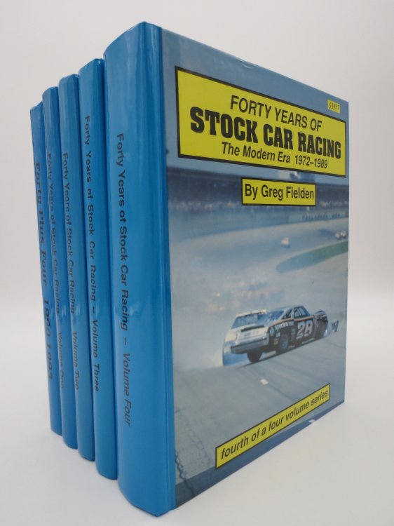 FORTY YEARS OF STOCK CAR RACING (COMPLET 5 VOLUME SET) ; Volume One: the Beginning 1949-1958; Volume Two: the Superspeedway Boom 1959-1964; Volume Three: Big Bucks and Boycotts 1965-1971; Volume Four: the Modern Era 1972-1989; Forty Plus Four 1990-1993
