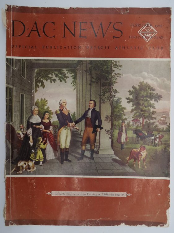 DAC NEWS, FEBRUARY 1958; Official Publication of the Detroit Athletic Club