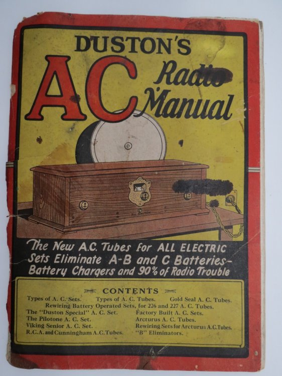 Image for DUSTON'S A. C. RADIO MANUAL. DUSTON'S A. C. RADIO MANUAL.