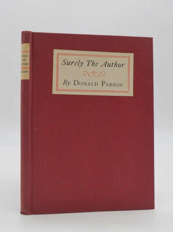 SURELY THE AUTHOR SONNETS AND OTHER POEMS