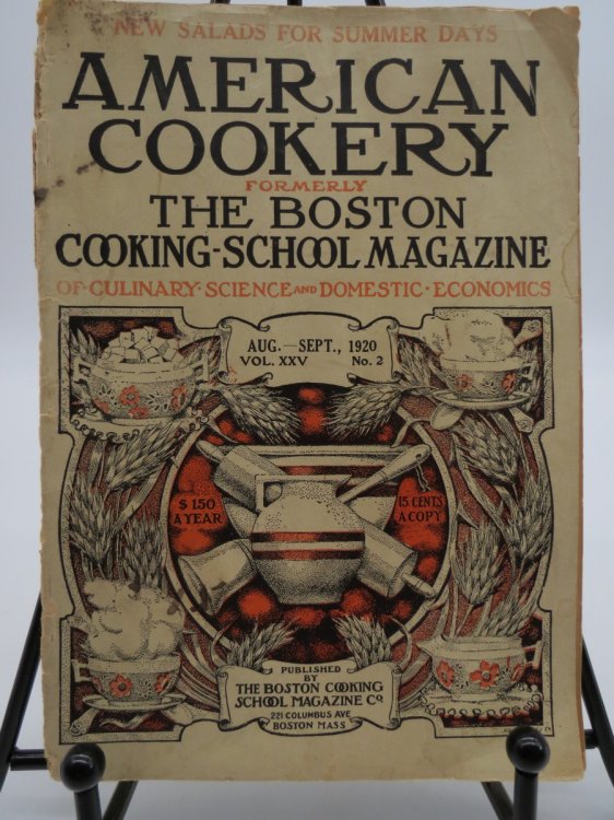 AMERICAN COOKERY MAGAZINE, AUGUST - SEPTEMBER 1920