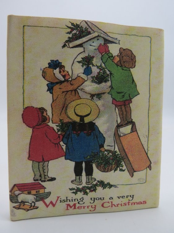 CHRISTMAS GREETINGS (MACRO MINIATURE BOOK) Wishing You a Very Merry Christmas (DJ Protected by a Brand New, Clear, Acid-Free Mylar Cover)