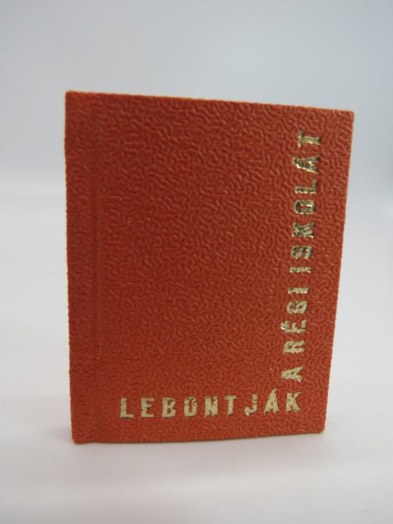 LEBONTJK A RGI ISKOLT (MINIKNYV) (MINIATURE BOOK)