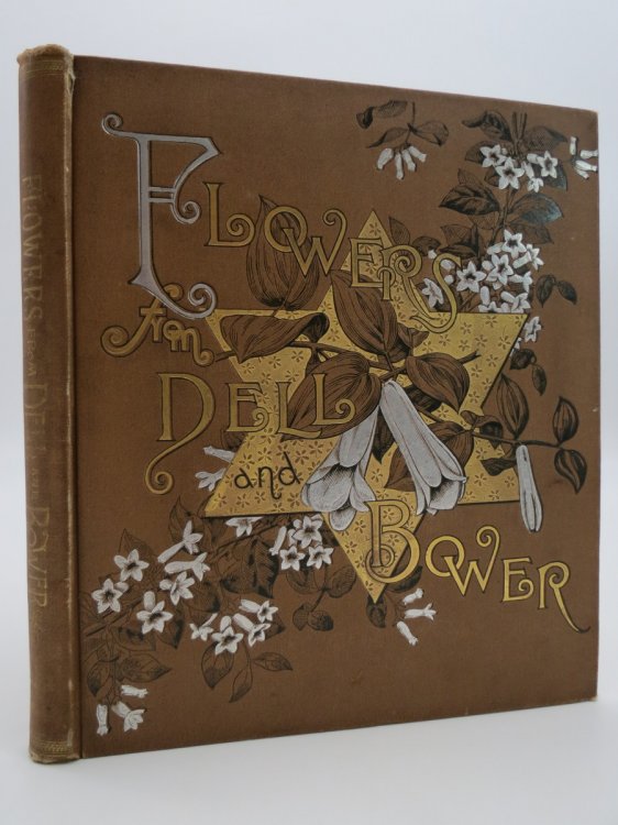FLOWERS FROM DELL AND BOWER (FINE VICTORIAN BINDING) ; Poems Illustrated