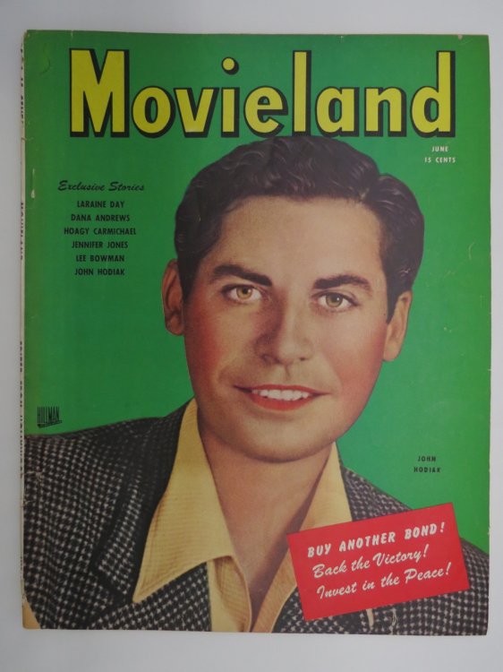 MOVIELAND MAGAZINE, JUNE 1945 (JOHN HODIAK COVER)