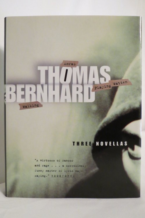 THREE NOVELLAS; Walking; Amras; Playing Watten (DJ Protected by a Clear, Acid-Free Mylar Cover)