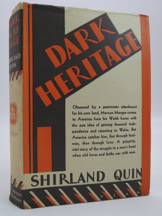 DARK HERITAGE (ART DECO DUST JACKET BY DEAN) ; (DJ Protected by a Brand New, Clear, Acid-Free Mylar Cover)
