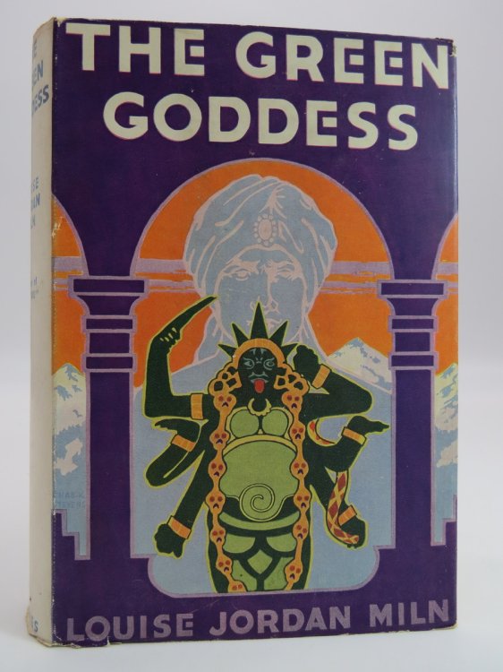 THE GREEN GODDESS (ART DECO DUST JACKET) ; (DJ Protected by a Brand New, Clear, Acid-Free Mylar Cover)