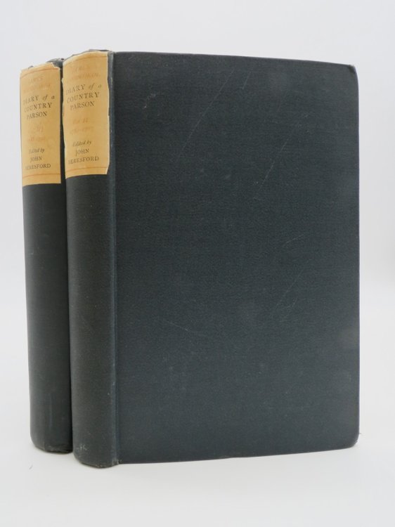 Image for THE DIARY OF A COUNTRY PARSON (VOLUMES 2 & 3 ONLY) ; The Reverend James Woodforde. Vol. II 1782 - 1787; Vol. III 1788- 1792 THE DIARY OF A COUNTRY PARSON (VOLUMES 2 & 3 ONLY) ; The Reverend James Woodforde. Vol. II 1782 - 1787; Vol. III 1788- 1792