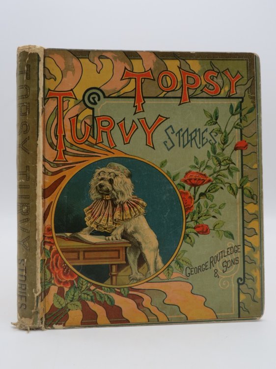 TOPSY TURVY STORIES (ANTIQUE CHROMOLITHOGRAPHIC COVER)