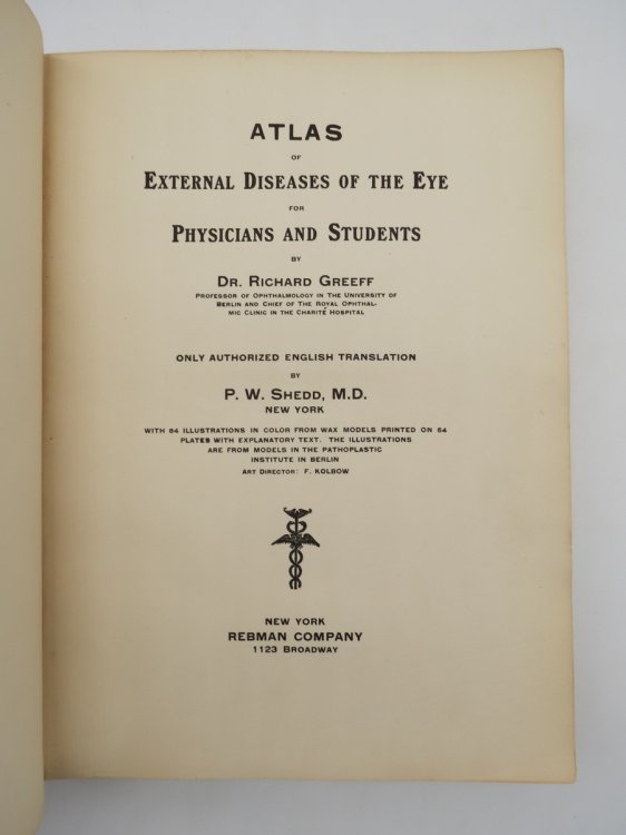 Image for ATLAS OF EXTERNAL DISEASES OF THE EYE FOR PHYSICIANS AND STUDENTS ATLAS OF EXTERNAL DISEASES OF THE EYE FOR PHYSICIANS AND STUDENTS