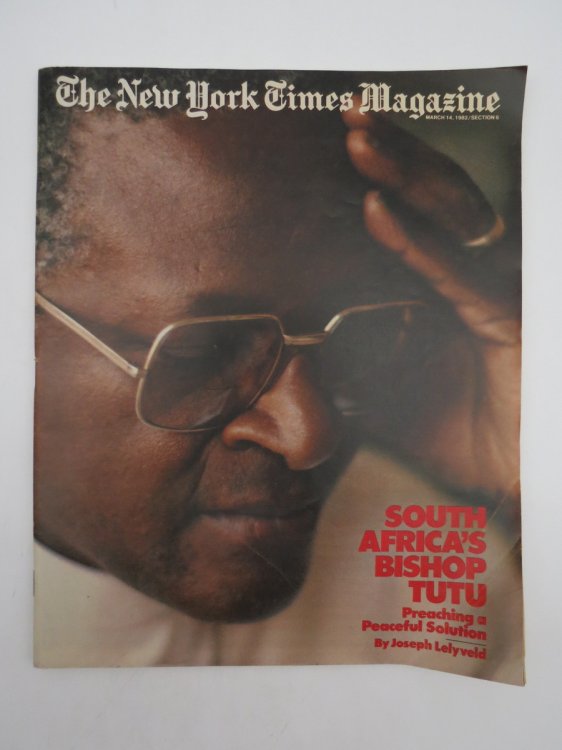 NEW YORK TIMES MAGAZINE, MARCH 14, 1982 (SOUTH AFRICA'S BISHOP TUTU)
