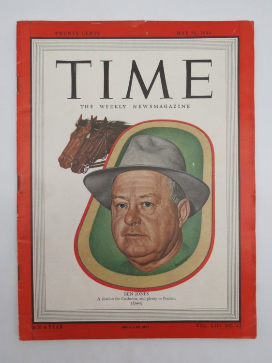 TIME MAGAZINE MAY 30, 1949 (BEN JONES COVER)