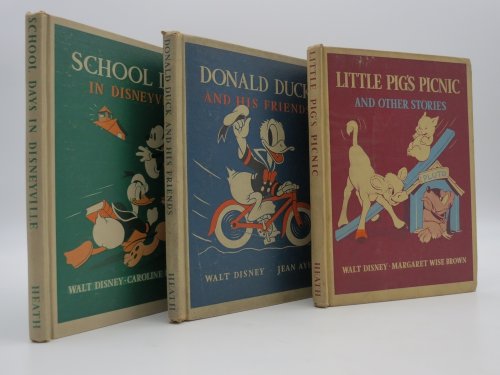 SCHOOL DAYS IN DISNEYVILLE; Plus 2 Additional Books: Donald Duck and His Friends; Little Pig's Picnic and Other Stories
