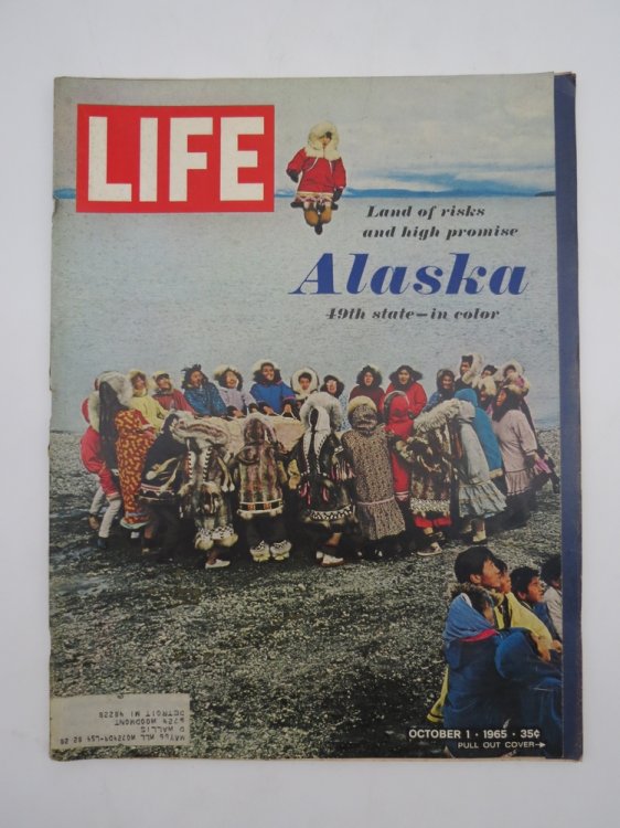 LIFE MAGAZINE OCTOBER 1, 1965 (NATIVE ALASKANS COVER; ALASKA, 49TH STATE-IN COLOR)