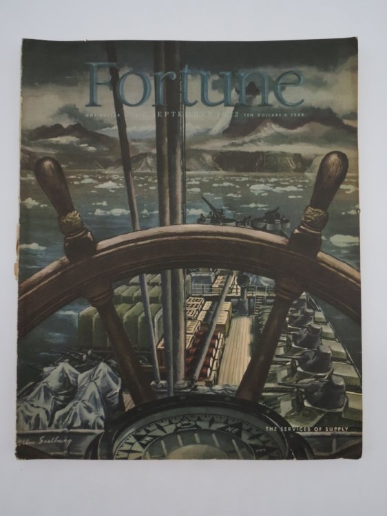 FORTUNE MAGAZINE SEPTEMBER 1942 (ALLAN SAALBURG SERVICES OF SUPPLY COVER)