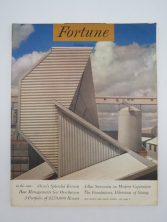 FORTUNE MAGAZINE OCTOBER 1955 (PORTFOLIO OF $250,000 HOUSES)