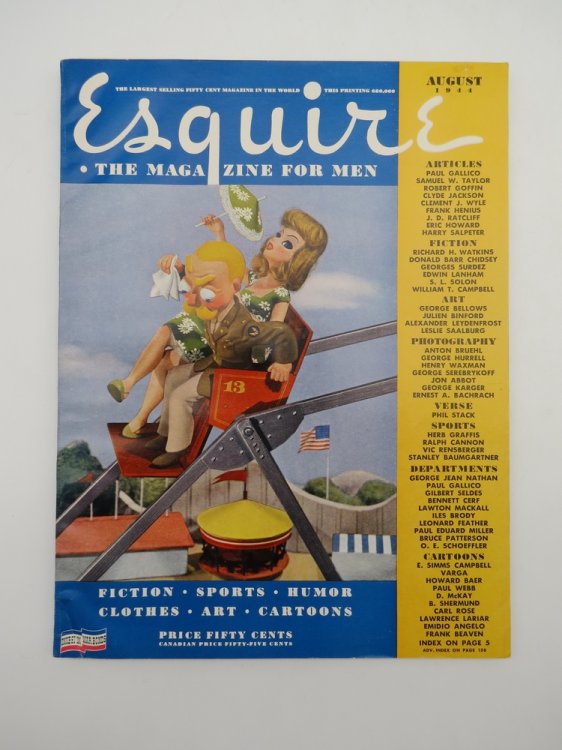 Image for ESQUIRE MAGAZINE AUGUST 1944 (VARGA PINUP) ESQUIRE MAGAZINE AUGUST 1944 (VARGA PINUP)