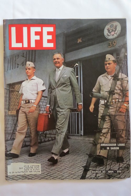 Image for LIFE MAGAZINE - MARCH 20, 1964 (AMBASSADOR LODGE IN SAIGON COVER) LIFE MAGAZINE - MARCH 20, 1964 (AMBASSADOR LODGE IN SAIGON COVER)