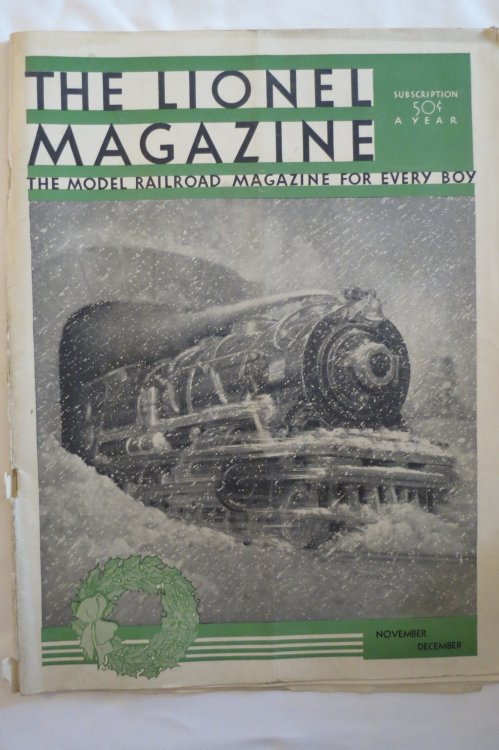 THE LIONEL MAGAZINE, NOVEMBER DECEMBER 1932; The Model Railroad Magazine for Every Boy