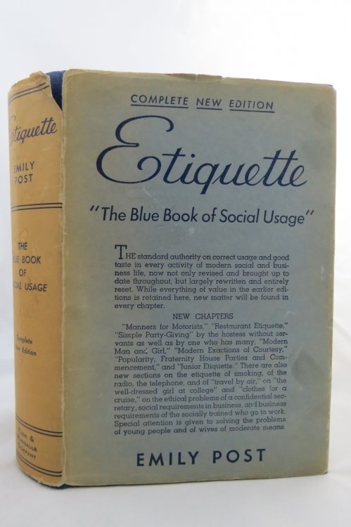 ETIQUETTE (COMPLETE NEW EDITION) ; (DJ Protected by a Brand New, Clear, Acid-Free Mylar Cover)