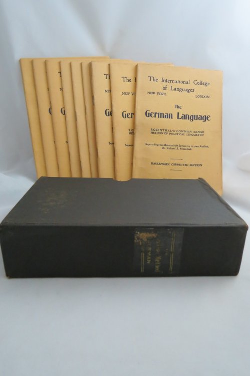 THE GERMAN LANGUAGE; Rosenthal's COMMON SENSE METHOD of PRACTICAL LINGUISTRY Complete in 10 Parts