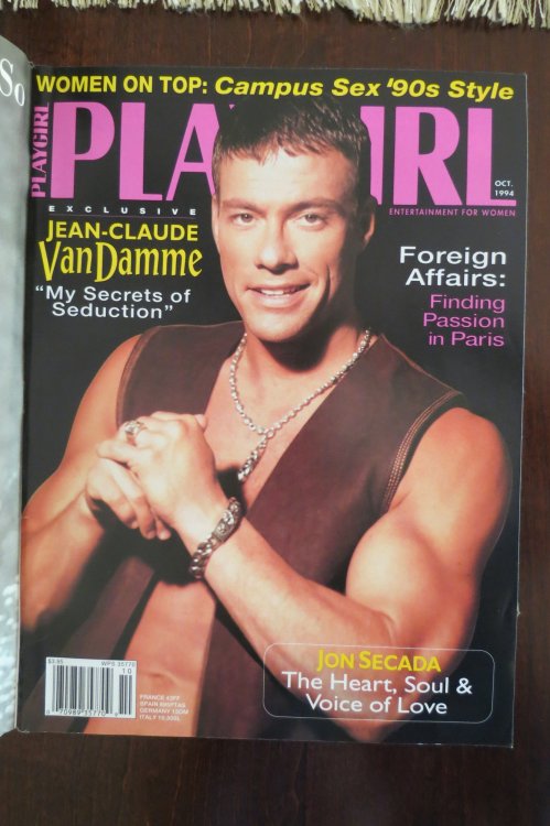 PLAYGIRL MAGAZINE OCTOBER 1994; Jean-Claude Van DammeMy Secrets of Seduction